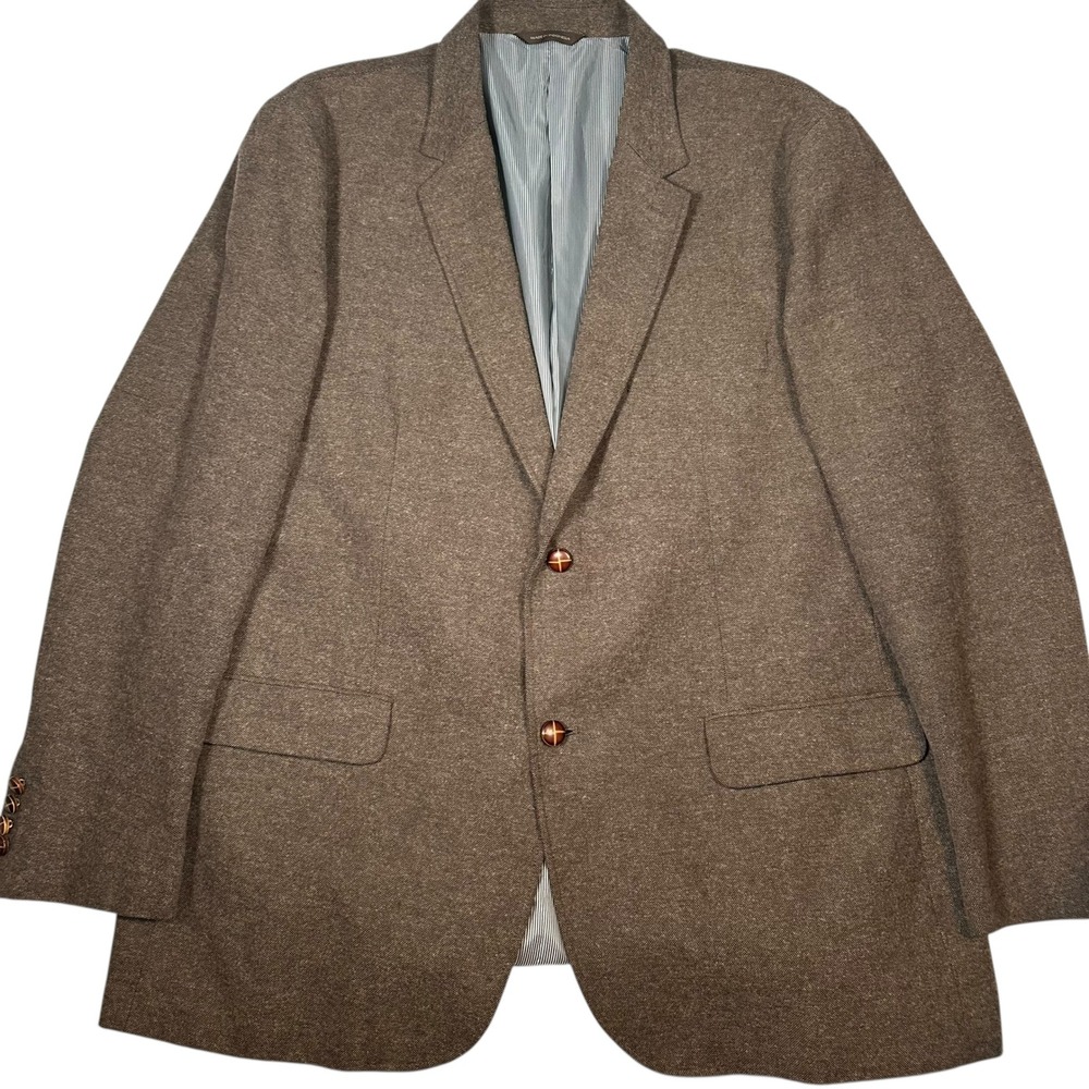 Tasso Elba Sport Coat Blazer Two‎ Button Brown Size XXL 50/52